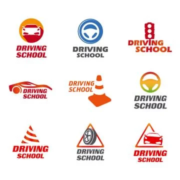 Driving School Logo Stock Illustration