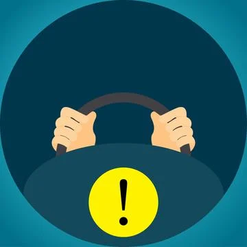 Driving school logo Stock Illustration