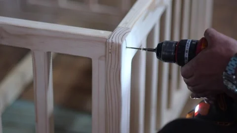 Driving in a screw Stock Footage 319688846