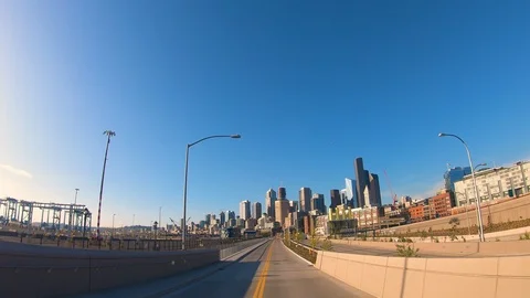 Driving Seattle Waterfront Vídeos de archivo 116817348