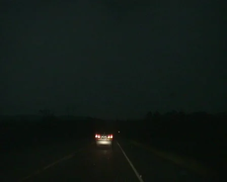 Driving in Severe Lightning Storm Stock Footage 622570