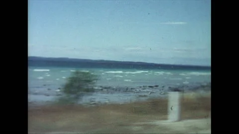 Driving By Shore Stock Footage 135188696