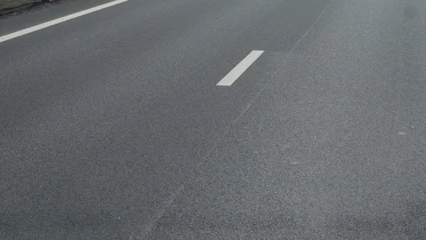 Driving shot on empty road Stock Footage 95936276