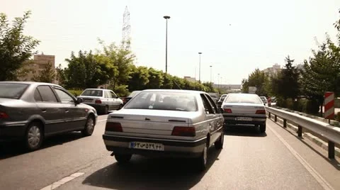 Driving shot. Hakim expressway. Stock Footage