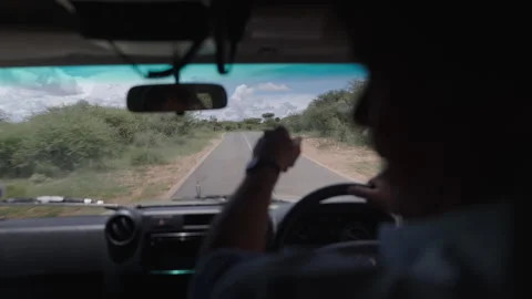 Driving shot Namibia Africa Stock Footage 263024704