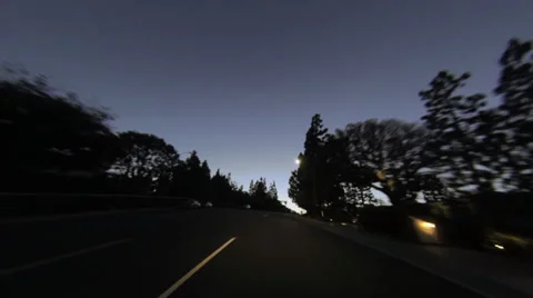 Driving shot sunset Vídeo Stock 35505339