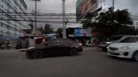 Driving Side Point of View in Cebu City, Philippines 스톡 동영상 127261288