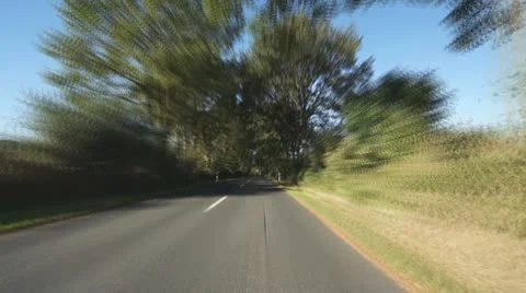 Driving on a side road in Germany, time-lapse Stock Footage 8851247
