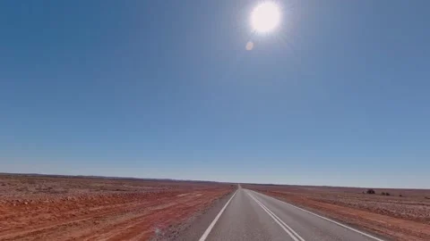 Driving - Silver City Hwy - Tibooburra NSW Stock Footage 331696953