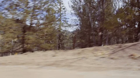 Driving on small mountain dirt roads from Colorado Springs Stock Footage 97809700