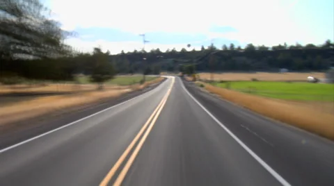 Driving Smith Rocks Area To Town Stock Footage 31983152