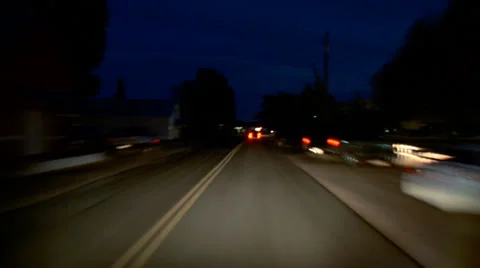 Driving Smith Rocks Area From Town Night Stock Footage 31983619
