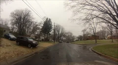 Driving in Snow Video stock 20082467