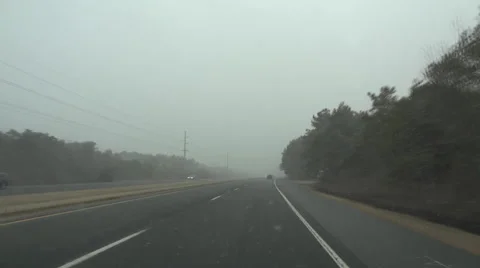 Driving in snow Stock-Footage 45726185