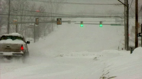 Driving Snowstorm 518 Video stock 649735