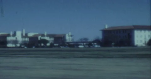 Driving by some Industry Building 60s USA Video stock 45668618