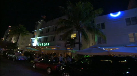 Driving on South beach. Stock Footage 284678
