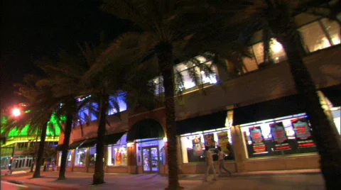 Driving on south beach, ocean drive. Stock Footage 286997
