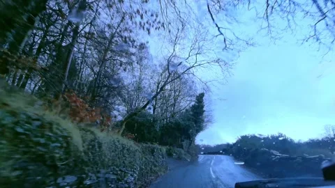 Driving at speed in Lake District Stock Footage 253515044
