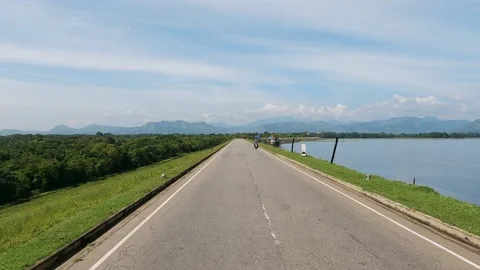 Driving on Sri Lanka road Stock Footage 233064506