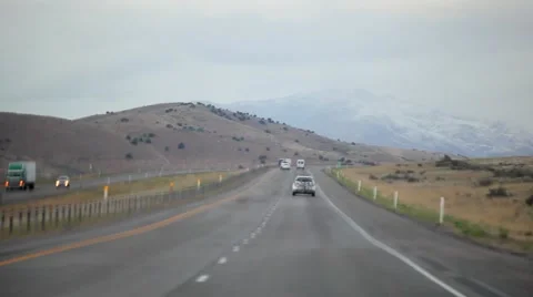Driving stormy freeway Stock-Footage 51711674