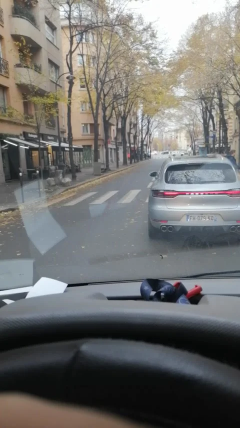 Driving a street in Paris Stock Footage 224753189
