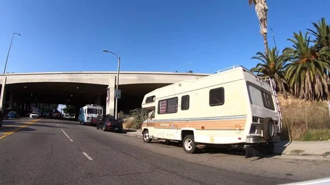 Driving The Streets Of LA Stockbeeldmateriaal 123947220