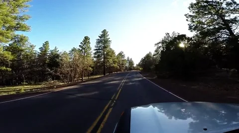 Driving Into the Sunset Stock Footage 48905148