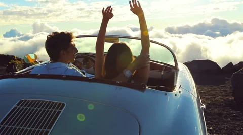 Driving into the Sunset Stock-Footage 53363290