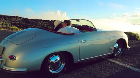 Driving into the Sunset Stock Footage 53364203