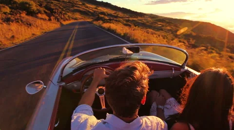Driving into the Sunset Video stock 53364465
