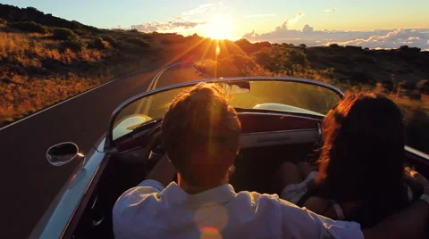 Driving into the Sunset Video stock 53364976