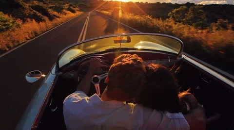 Driving into the Sunset Stock-Footage 53365641