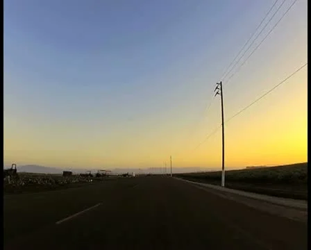 Driving at sunset V7 - PAL Stock Footage 12456682