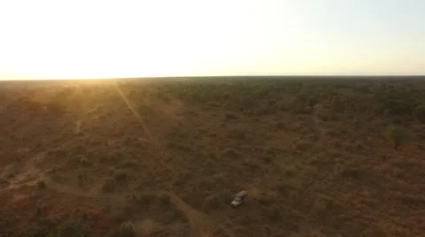 Driving in the sunset in Zimbabwe Stock Footage 67466656