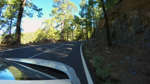 Driving in Tenerife Stock Footage 54496916