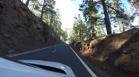 Driving in Tenerife Stock Footage 54497414