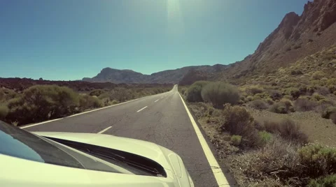 Driving in Tenerife Stock Footage 54512955