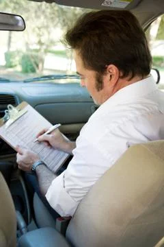 Driving Test Checklist Stock Photos