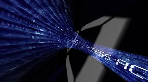 Driving through the access data tunnel イラスト素材