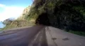 Driving through ancient mountain tunnels with dropping water HD Footage