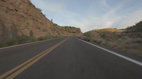 Driving through Arizona Back Roads Stock Footage 35333544