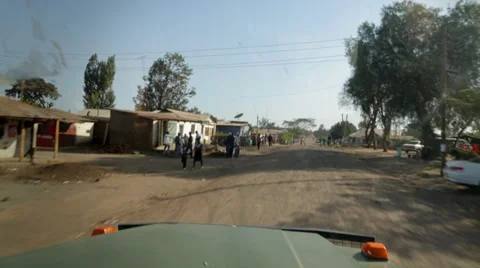 Driving Through Arusha Tanzania Stock Footage 42401695