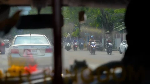 Driving Through Asian City Stock Footage 120664891
