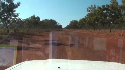 Driving through the Australian Outback Stock Footage 74005963