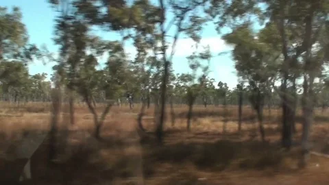 Driving through the Australian Outback Stock Footage 74007194