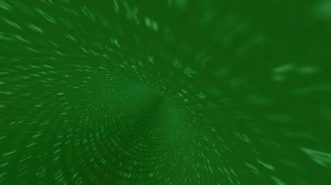 Driving through the binary data tunnel Stock Illustration