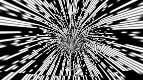 Driving through the bit stream digital pixel tunnel イラスト素材