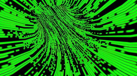 Driving through the bit stream digital pixel tunnel 스톡 일러스트