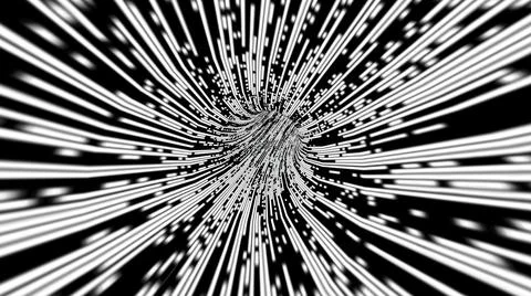 Driving through the bit stream digital pixel tunnel Stockillustratie